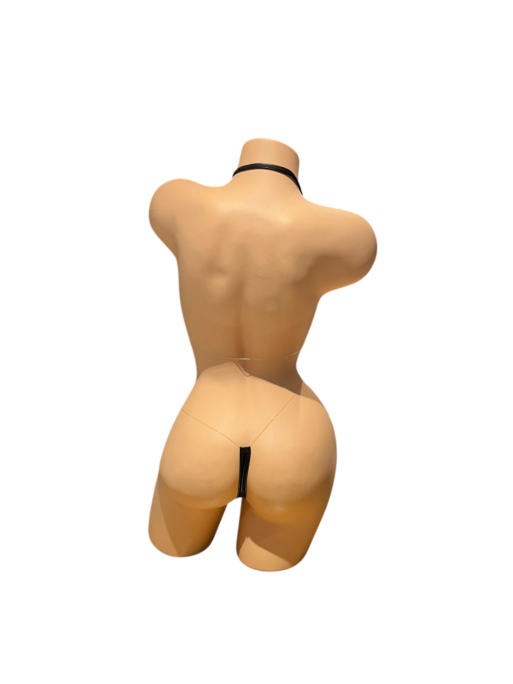 Michelle 2 Piece - Black Pleather