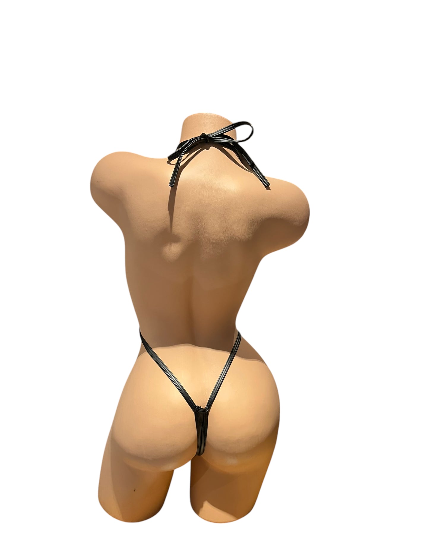 Trina 1 Piece - Black Pleather