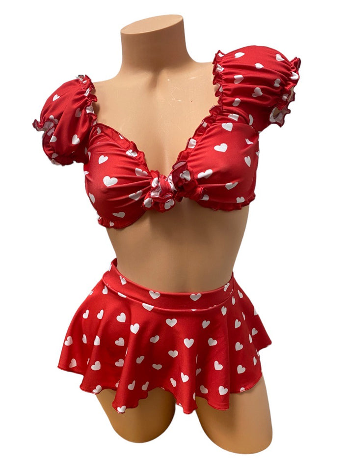 Kimmy Hearts Three Piece Skirt Set