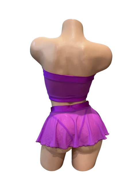 Mesh Gwen Three Piece Skirt Set