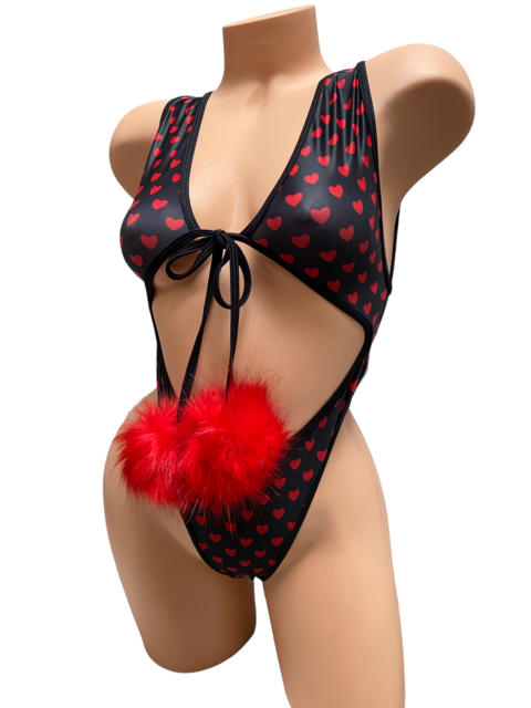 Gigi Hearts And Pom Poms One Piece