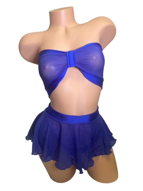 Mesh Gwen Three Piece Skirt Set