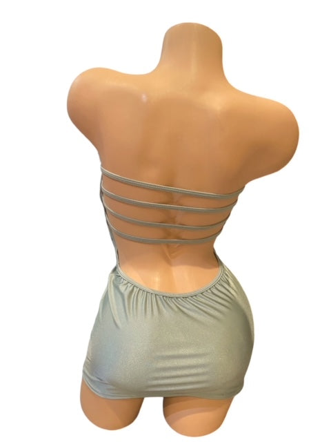 Solid Colored Strapless Mini Dress