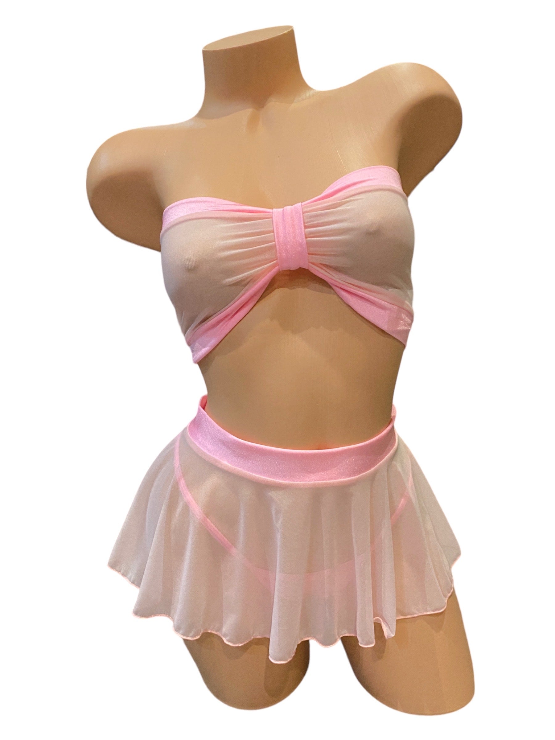 Mesh Gwen Three Piece Skirt Set