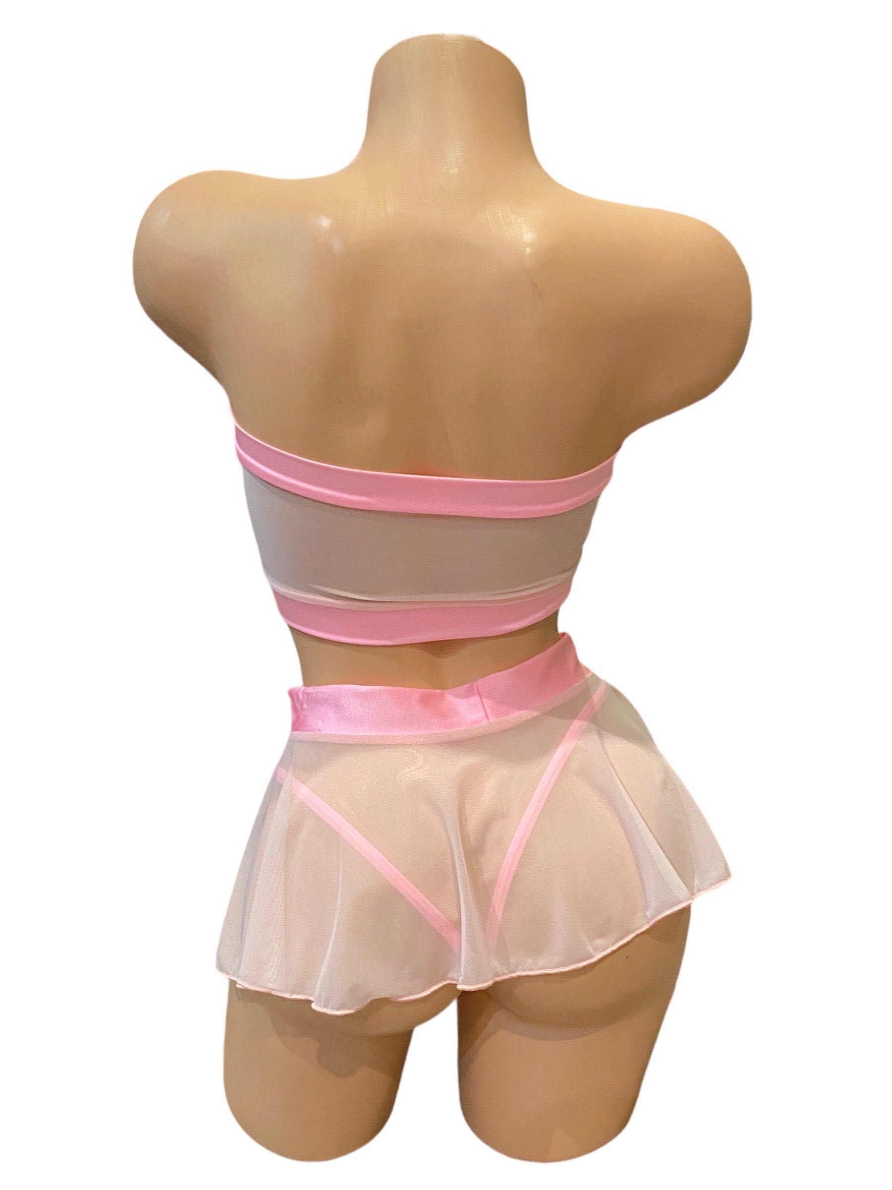 Mesh Gwen Three Piece Skirt Set